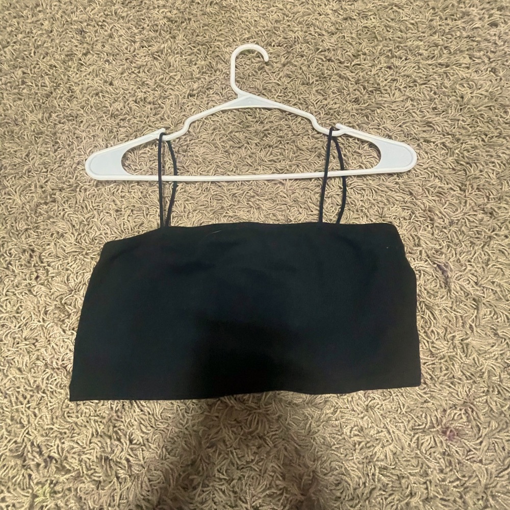 Girls Black crop top